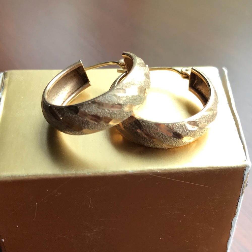 Gold-tone hoops